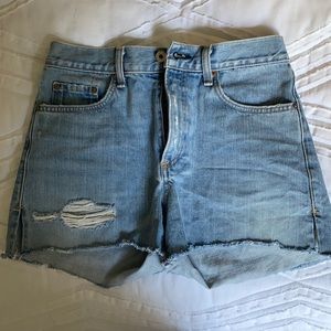 Rag and Bone Justine high rise denim shorts sz 26